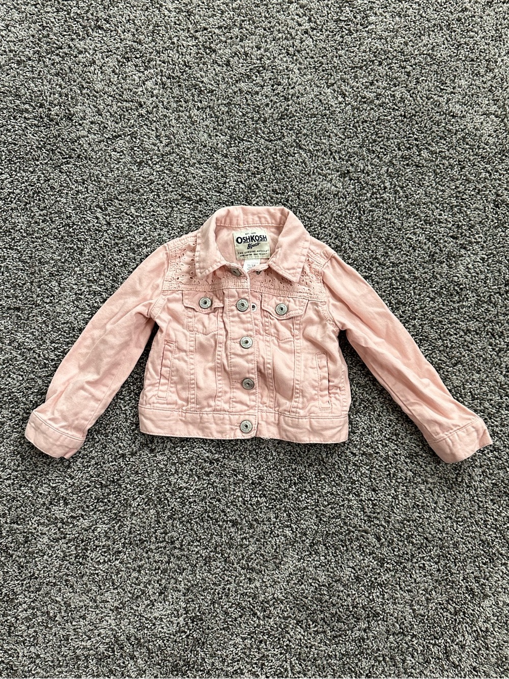 OshKosh B'gosh Light Pink Denim Jacket (3T)
